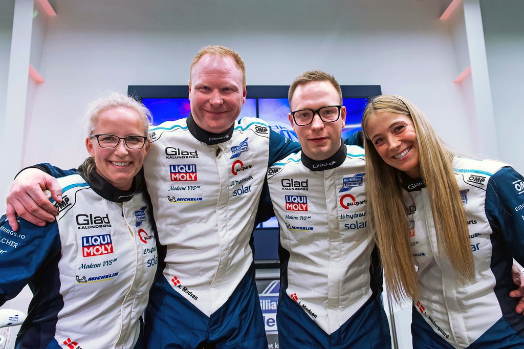 Rally-firkløveret: Mette Felthaus, Kenneth Madsen, Jacob L. Madsen og Line Nedergaard har sat DM-dagsordenen i Dansk Super Rally 2022
(Foto: Jokum Tord Larsen)